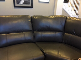 Great leather couch, color not even close to photo